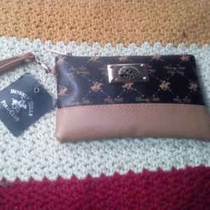 Beverly Hills Polo Club Black and Brown Clutch